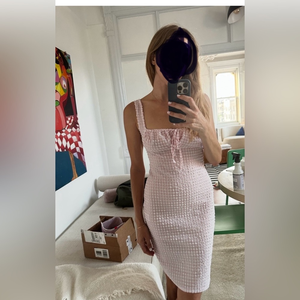 SOLID & STRIPED Pink Mini Dress